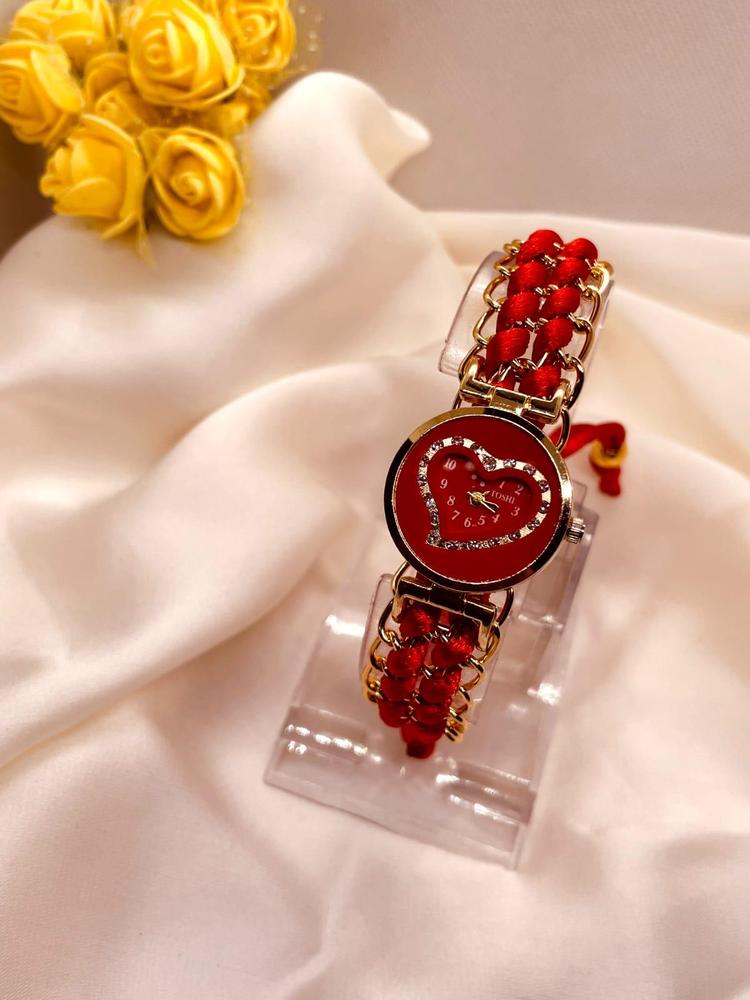 Heart shaped new luxury bracelet watch for ladies