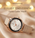 Luxury off white leather watch for women